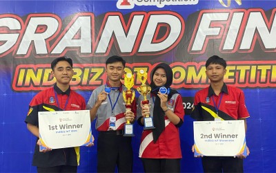 Juara 1 Showcase dan Juara 2 Ide dalam lomba Telkom Indibiz IoT Competition 2024